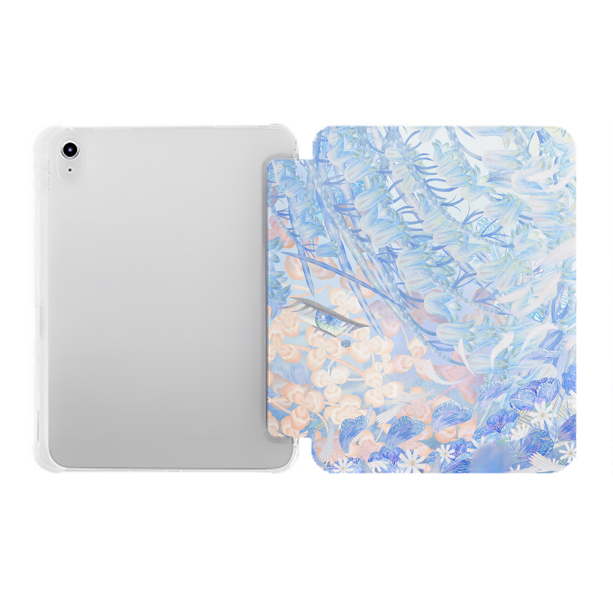 （画像用） 葬送のフリーレン Frieren IPad ケース ペン収納付き 三つ折りスタンド PUレザー×シリコン 対応機種9.5/10.5/10.9インチ